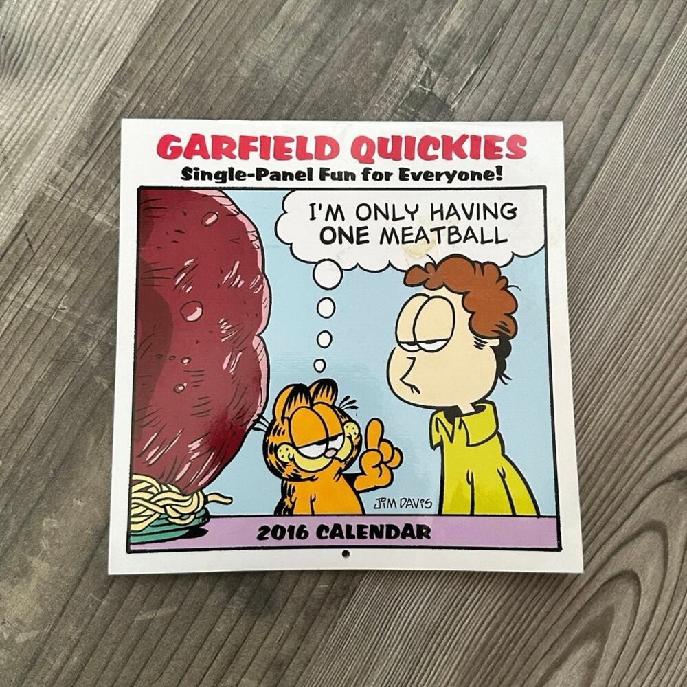 garfield 2016 calendar jim davis